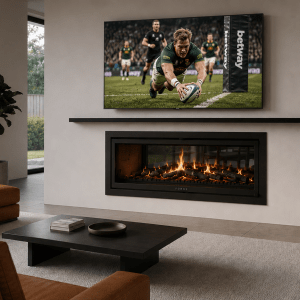 Forge D120 Double Sided Built-In Fireplace