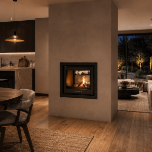 Forge D60 Double Sided Built In Fireplace